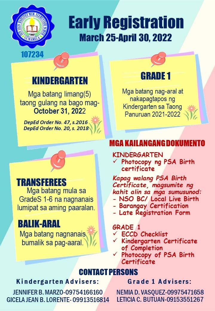 Don Leon Martinez Memorial Elementary School Registration