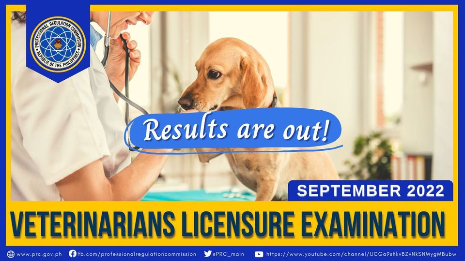 Veterinarian: September 2022 PRC Board Exam Result