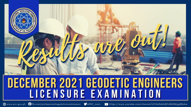 List Of Geodetic Engineer Board Exam Result Passers For December 2021 Education In Philippines 2082