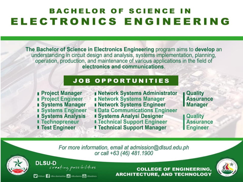 Bachelor Of Science In Electronics Engineering Education In Philippines 1500