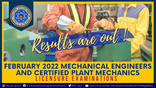 Mechanical Engineer Board Exam Result February 2022 1 