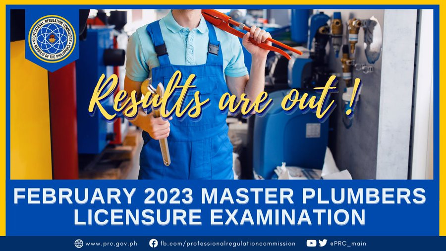 prc room assignment 2023 master plumber