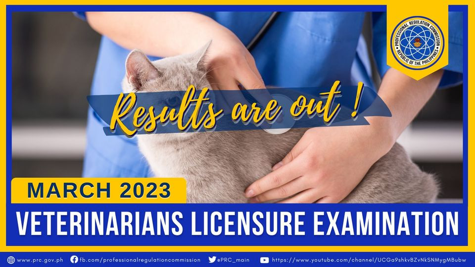 March 2023 Veterinarians Licensure Examination Results 