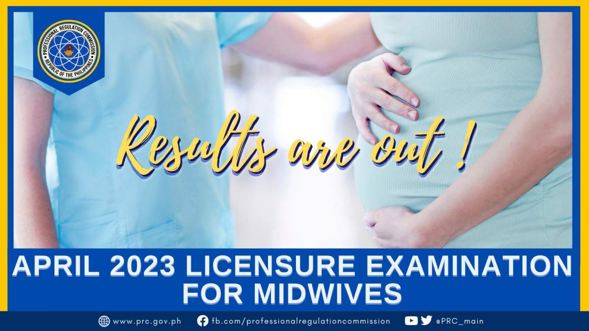Midwifery April 2023 PRC Board Exam Result Education in Philippines