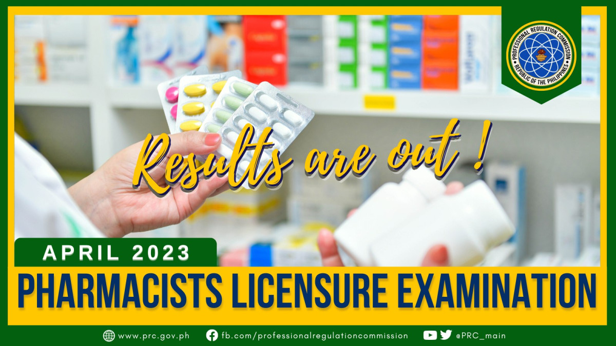 Pharmacist: April 2023 PRC Board Exam Result - Education In Philippines