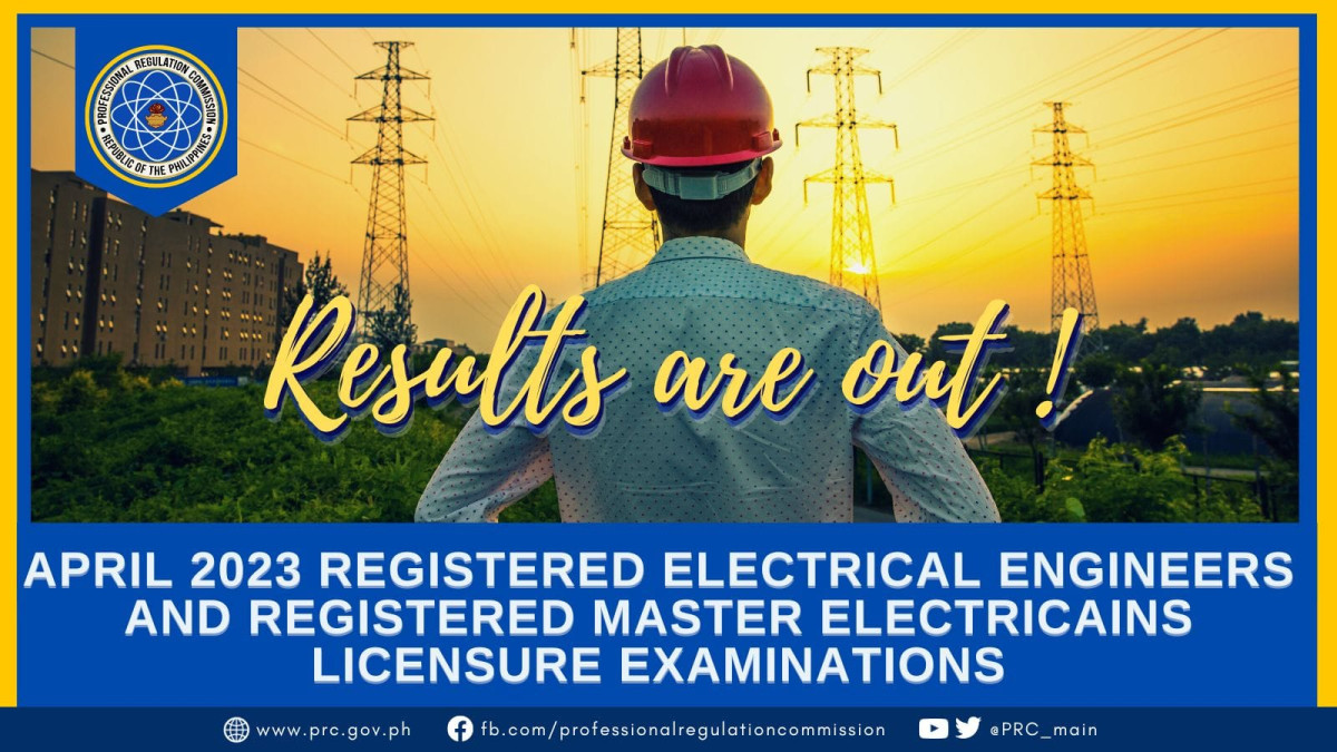 Electrical Engineer April 2023 PRC Board Exam Result Education in Philippines